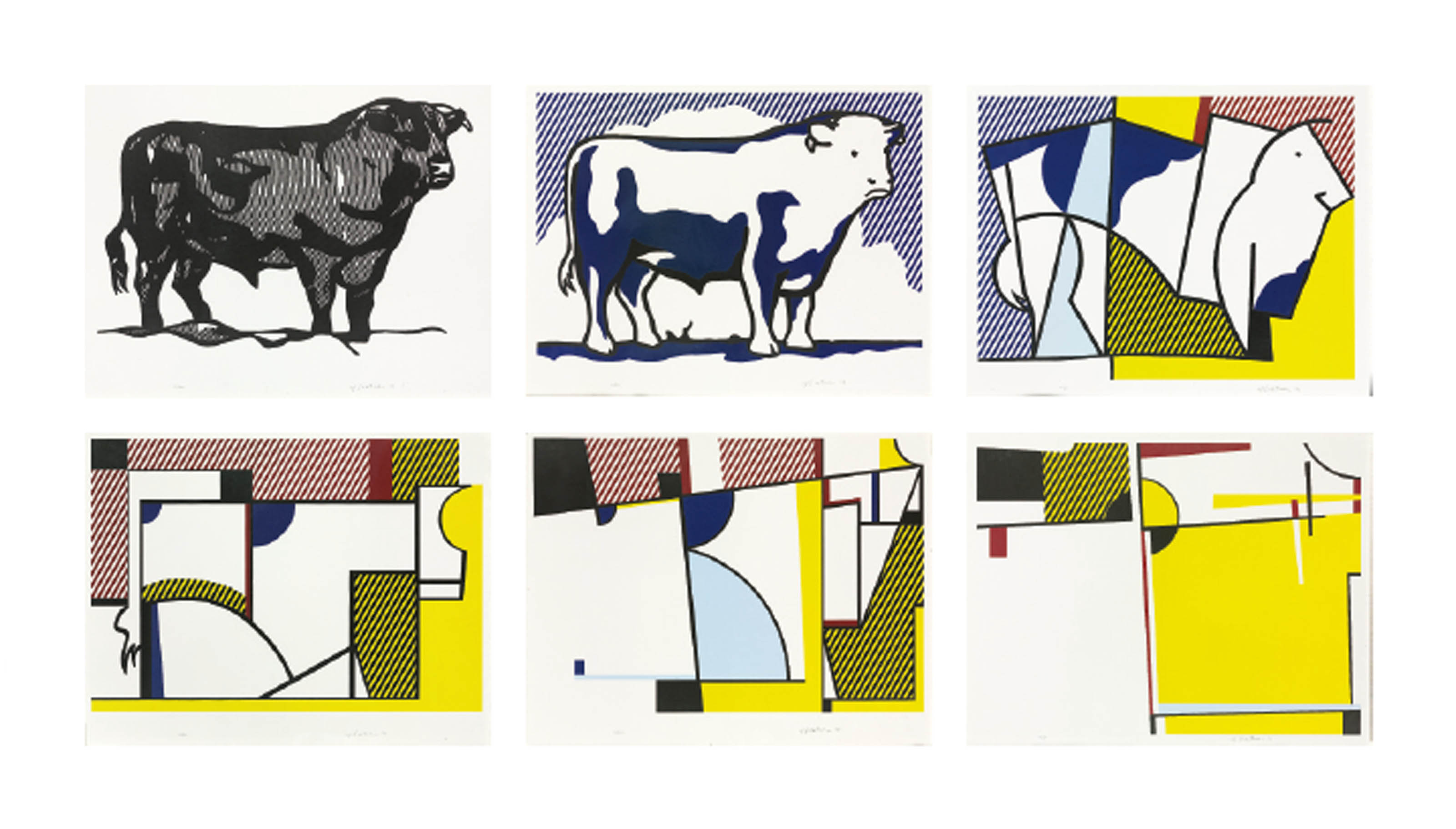 Bull clipart profile. Roy lichtenstein series c