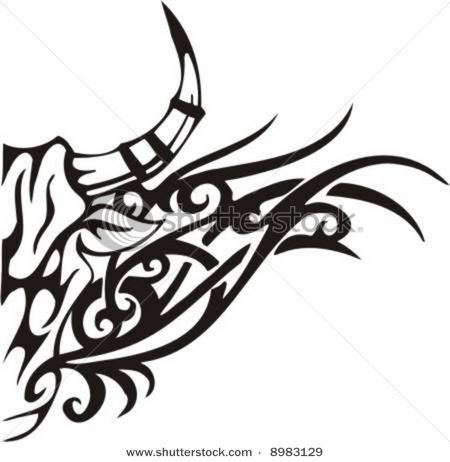 Bull clipart tribal. Art tattoo ideas pinterest