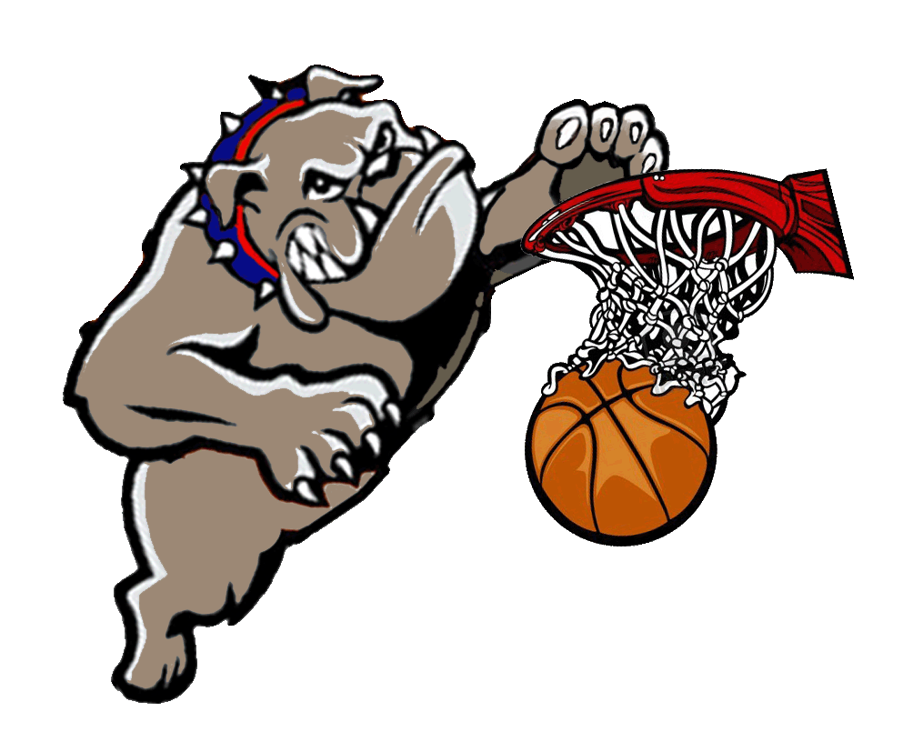 Pencil and in color. Clipart basketball lady bulldog