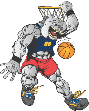 bulldog clipart basketball