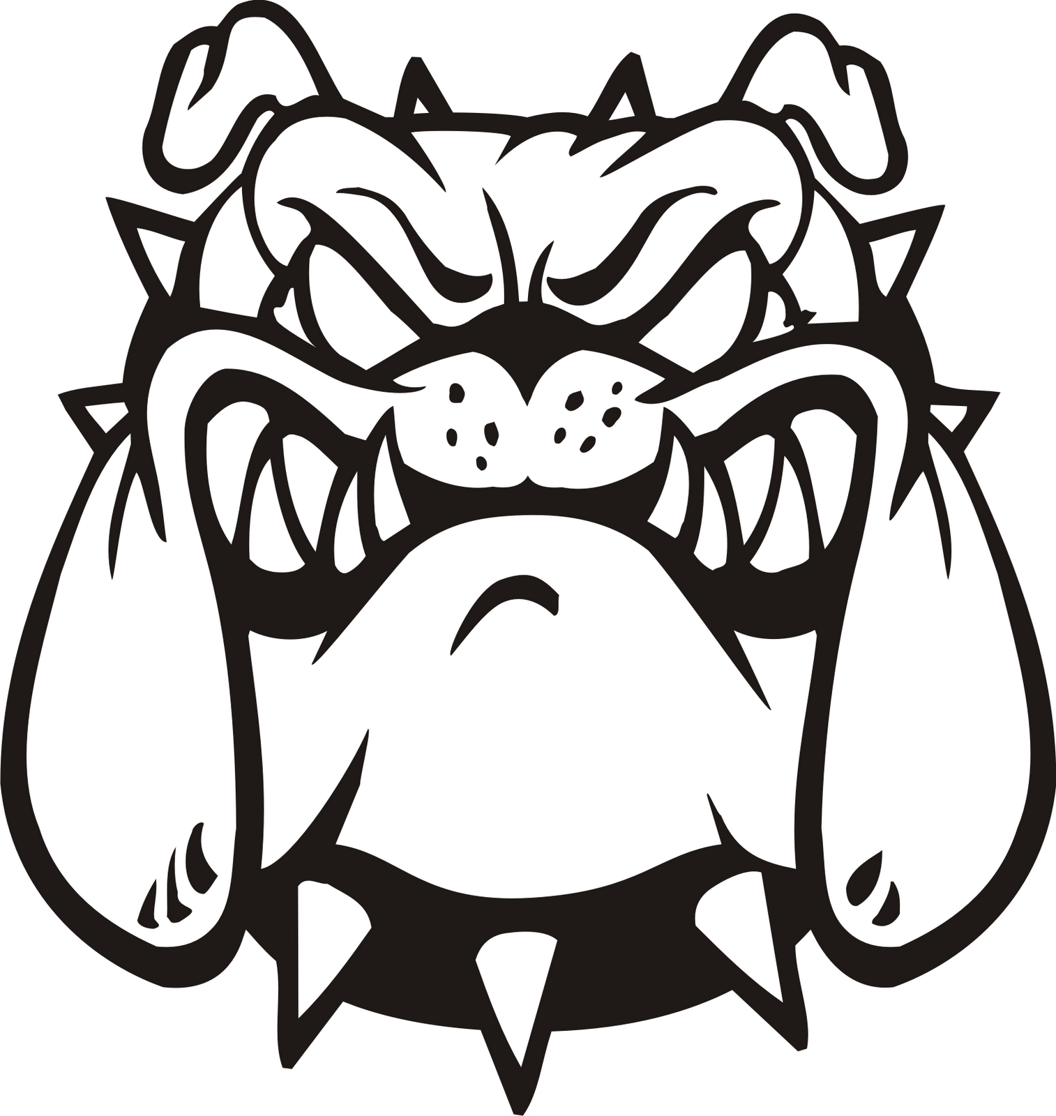 Bulldog clipart bull dog. Clip art image clipartix