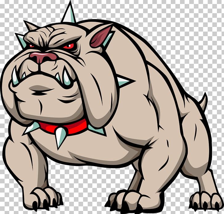bulldog clipart cartoon character