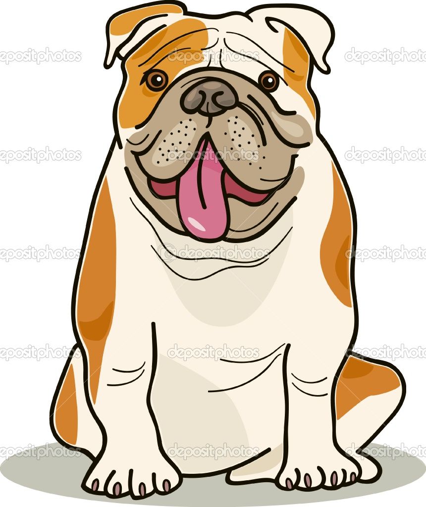 Caricature have this svg. Bulldog clipart cute