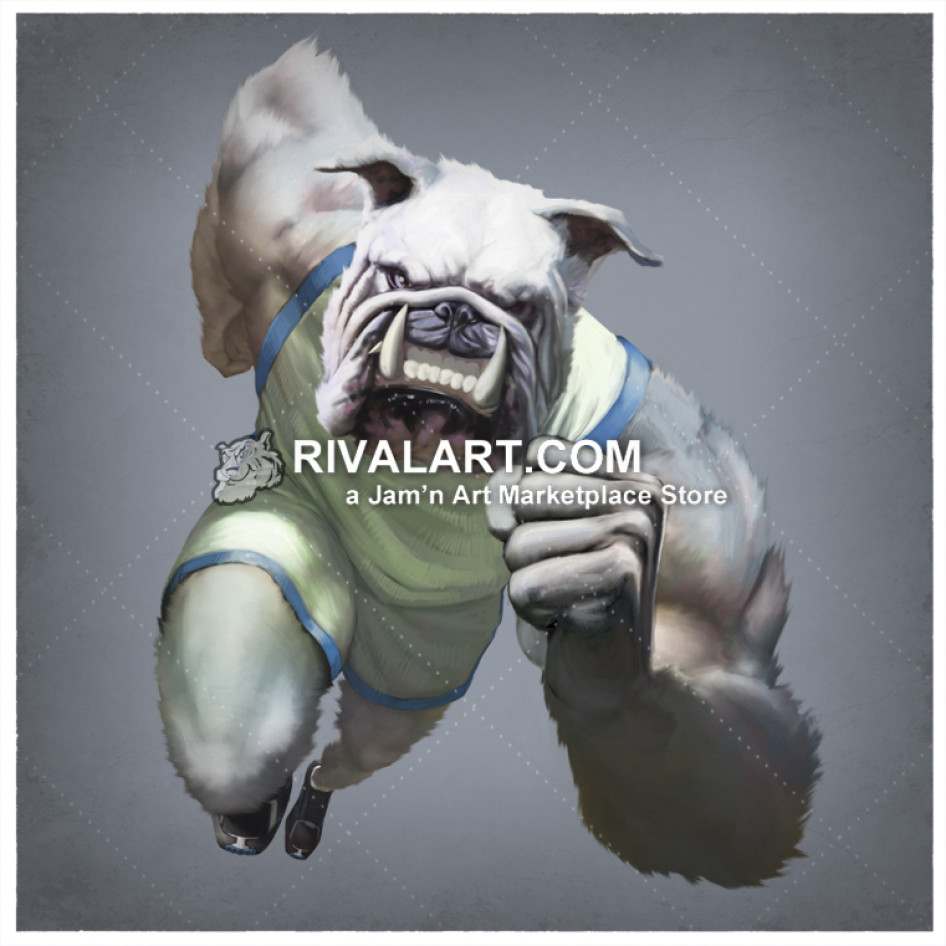 Track and runner with. Bulldog clipart field