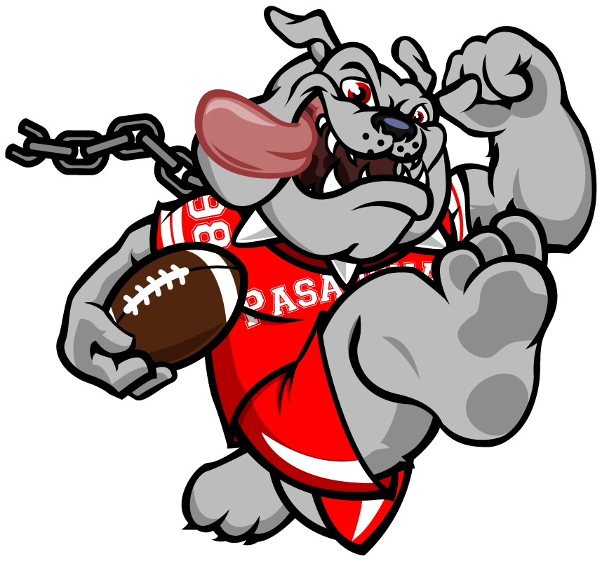Phs bulldogs mascot by. Pitbull clipart spiked collar