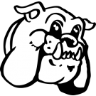 Mascot head. Bulldog clipart friendly