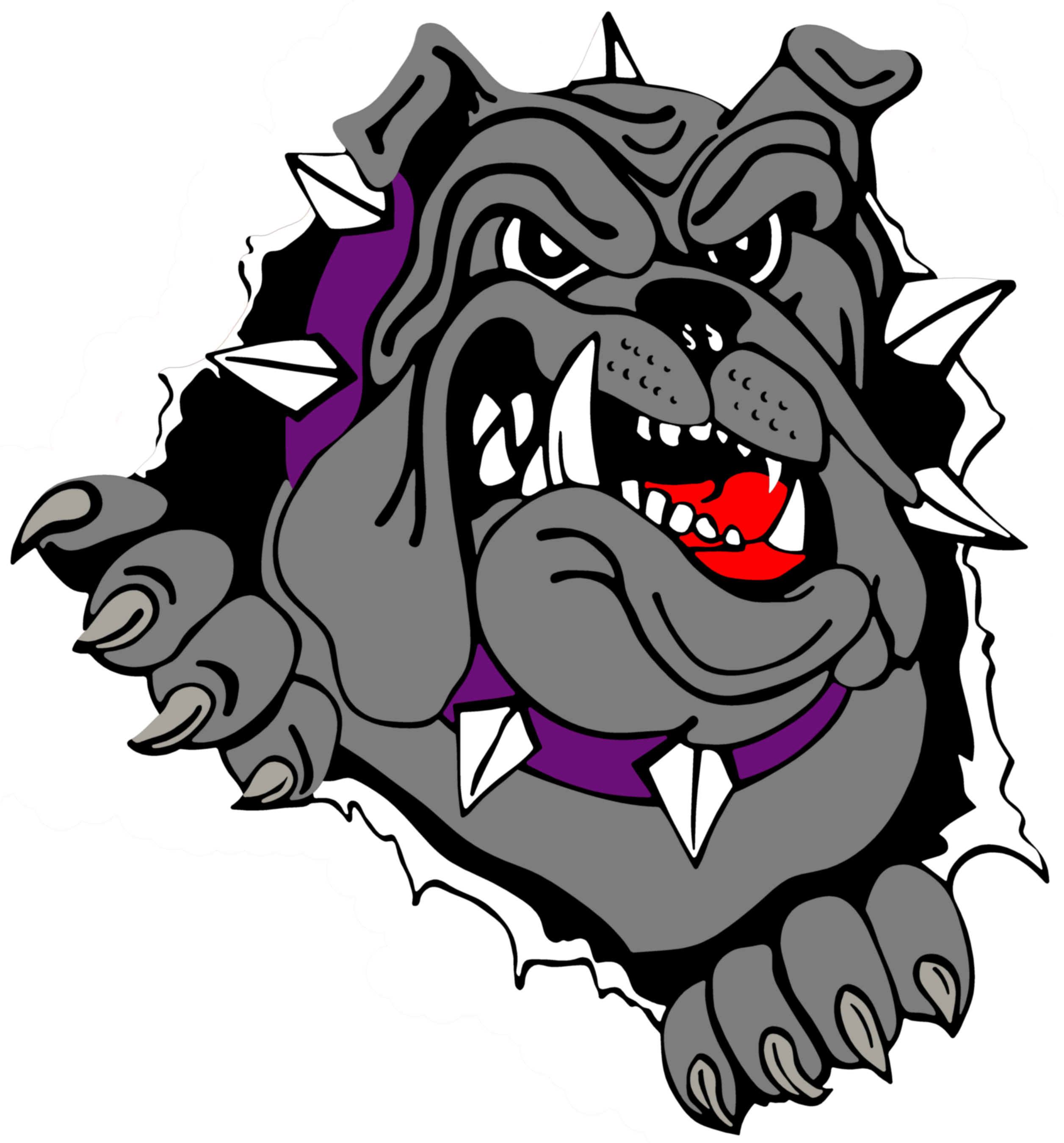 Does the bulldog with. Rat clipart mascot