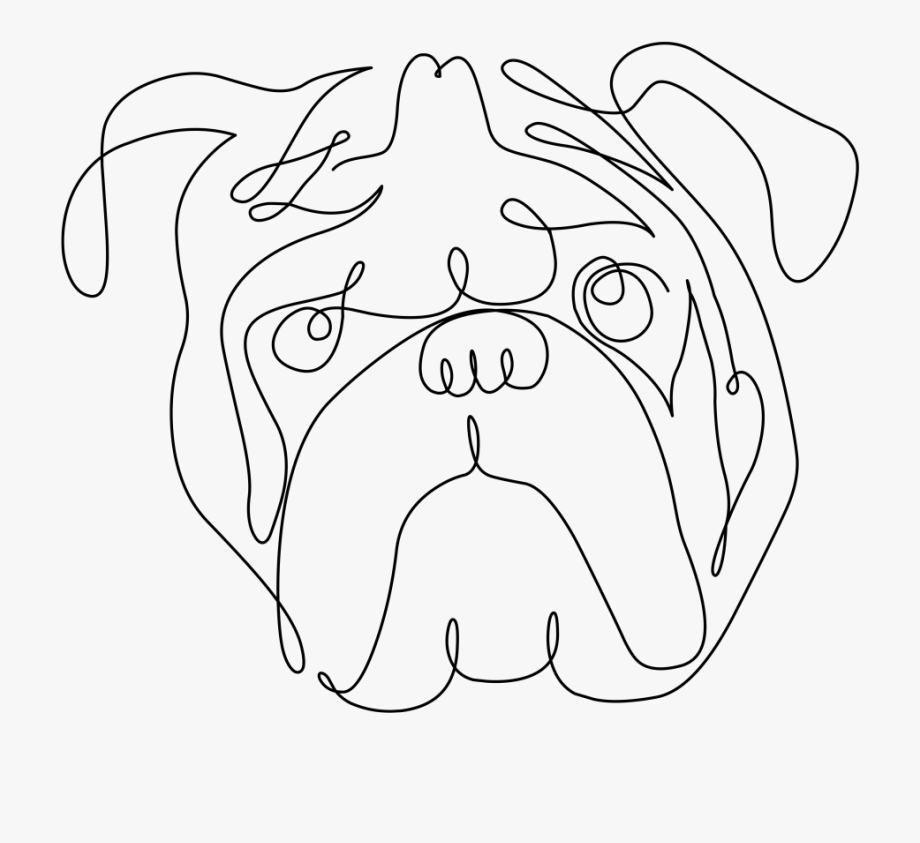 Bulldog clipart printable. English long nose coloring