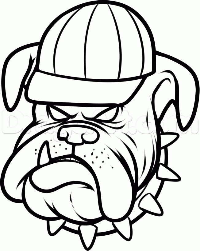 bulldog clipart sketch