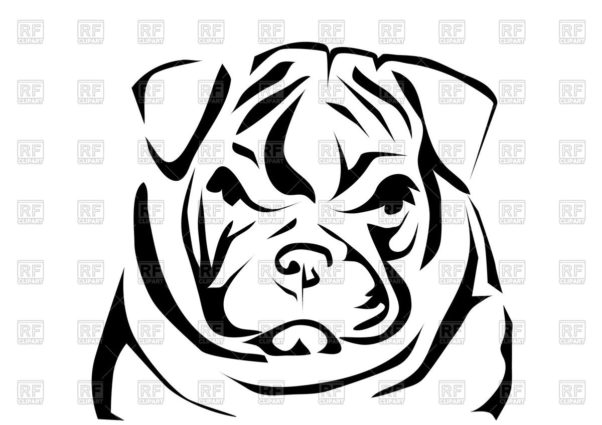 Bulldog clipart wallpaper. Outline drawing free dogbreedswallpapers