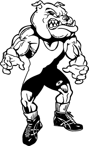 bulldog clipart wrestling
