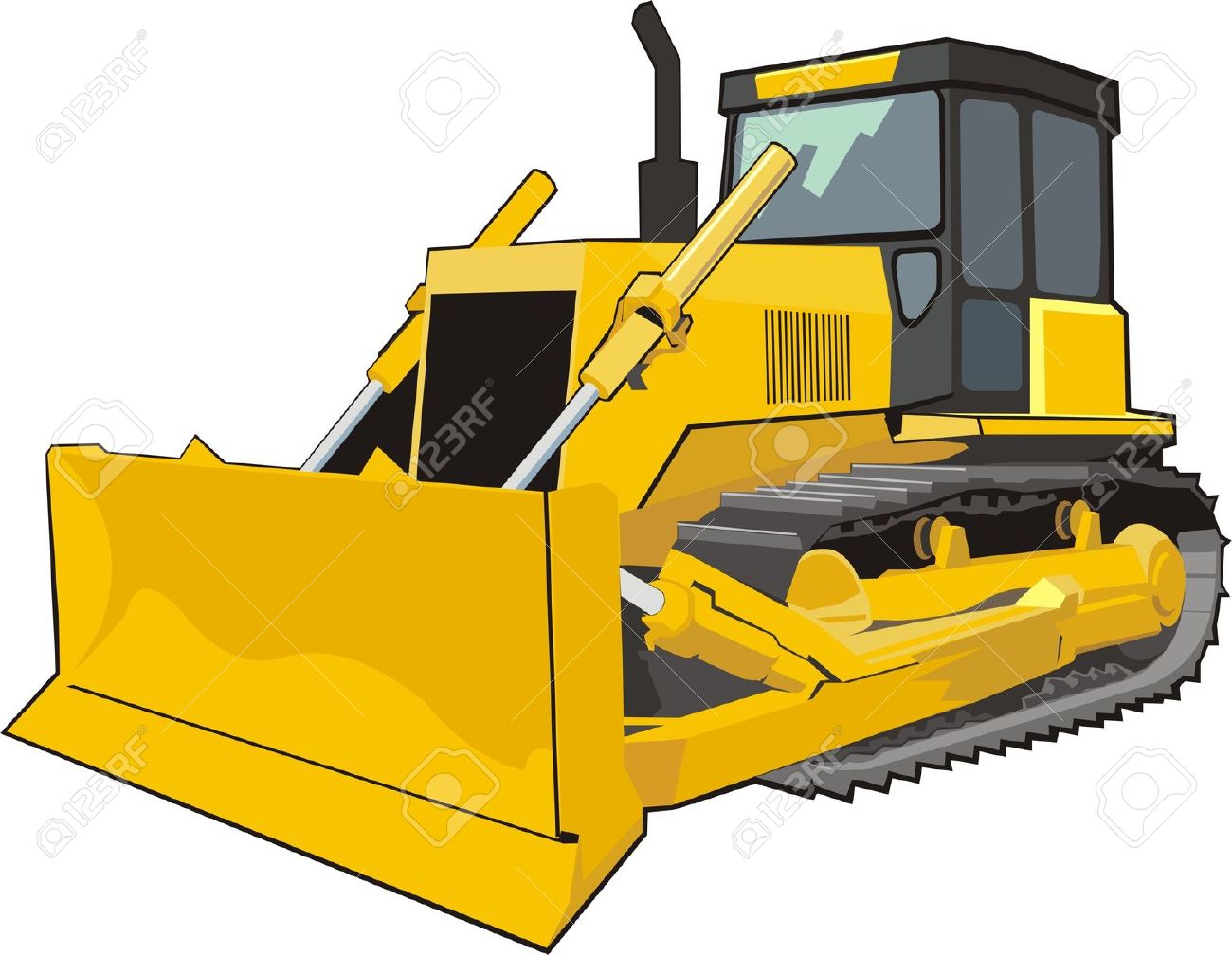 bulldozer clipart animated