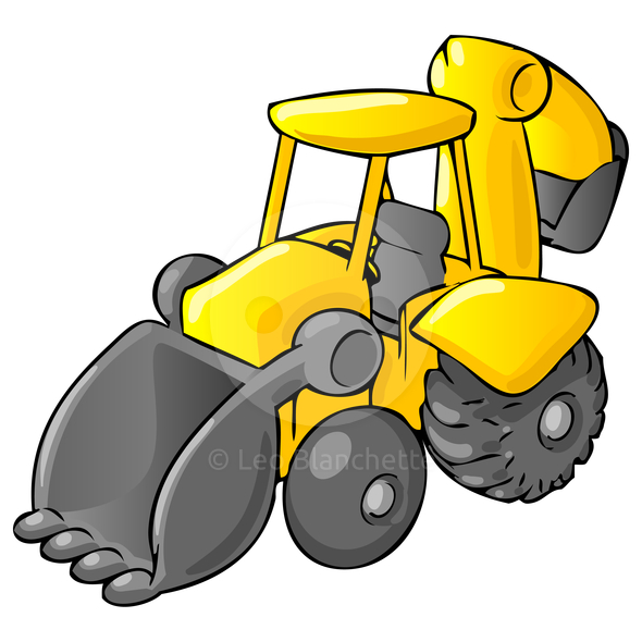 bulldozer clipart animated