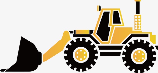 Bulldozer clipart construction project. Site supplies creative engineering