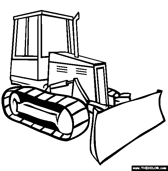 bulldozer clipart draw
