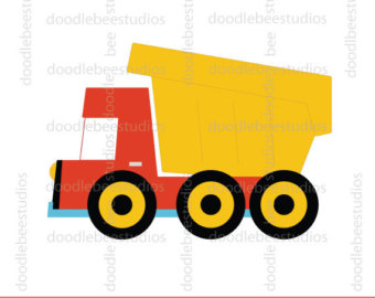 Construction vehicles set personal. Bulldozer clipart dump truck