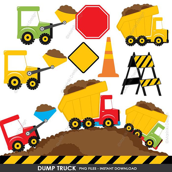 Constructions clip art . Bulldozer clipart dump truck