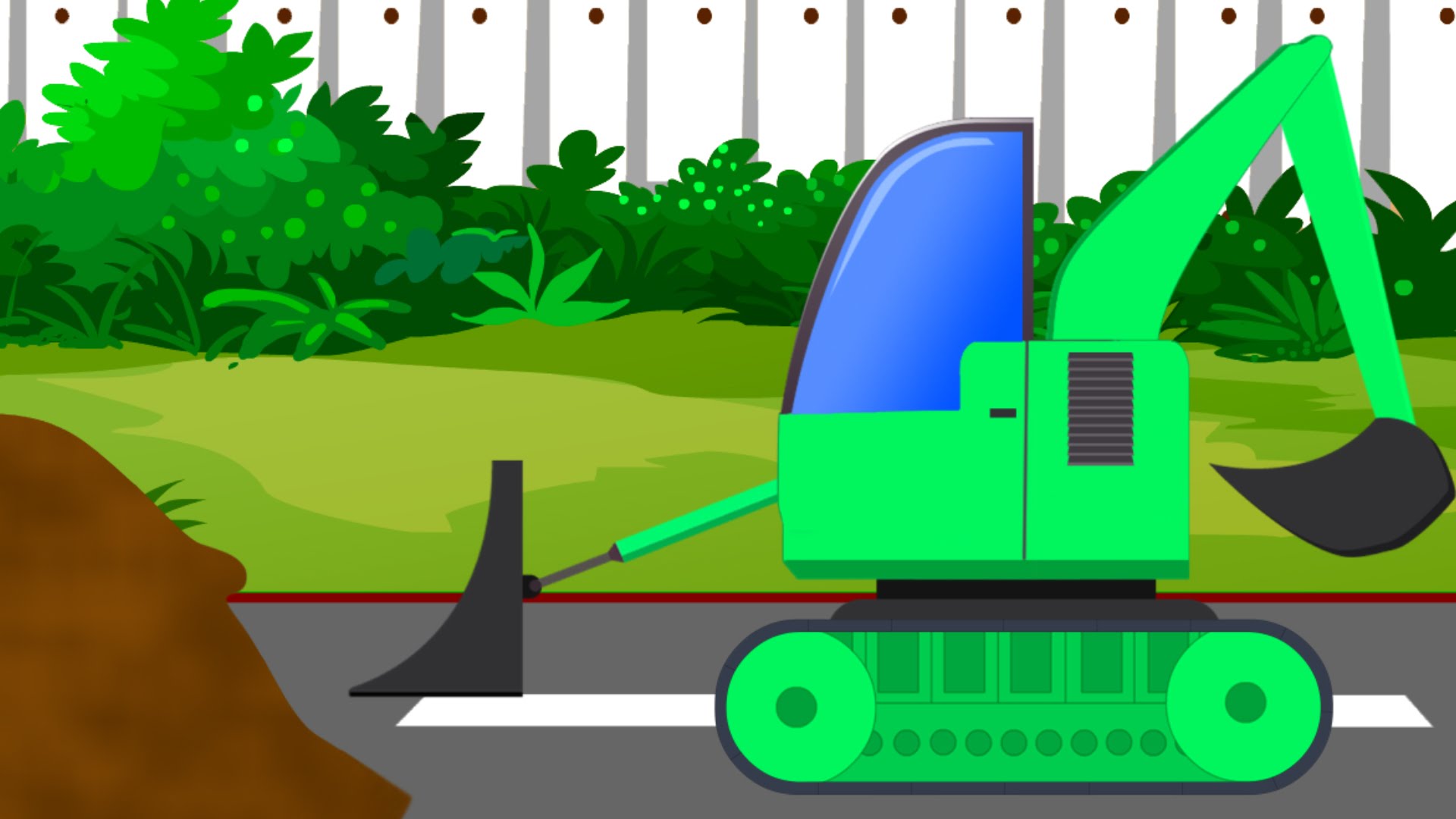 bulldozer clipart green
