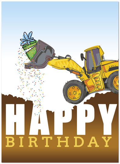 bulldozer clipart happy