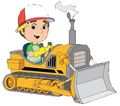 bulldozer clipart happy