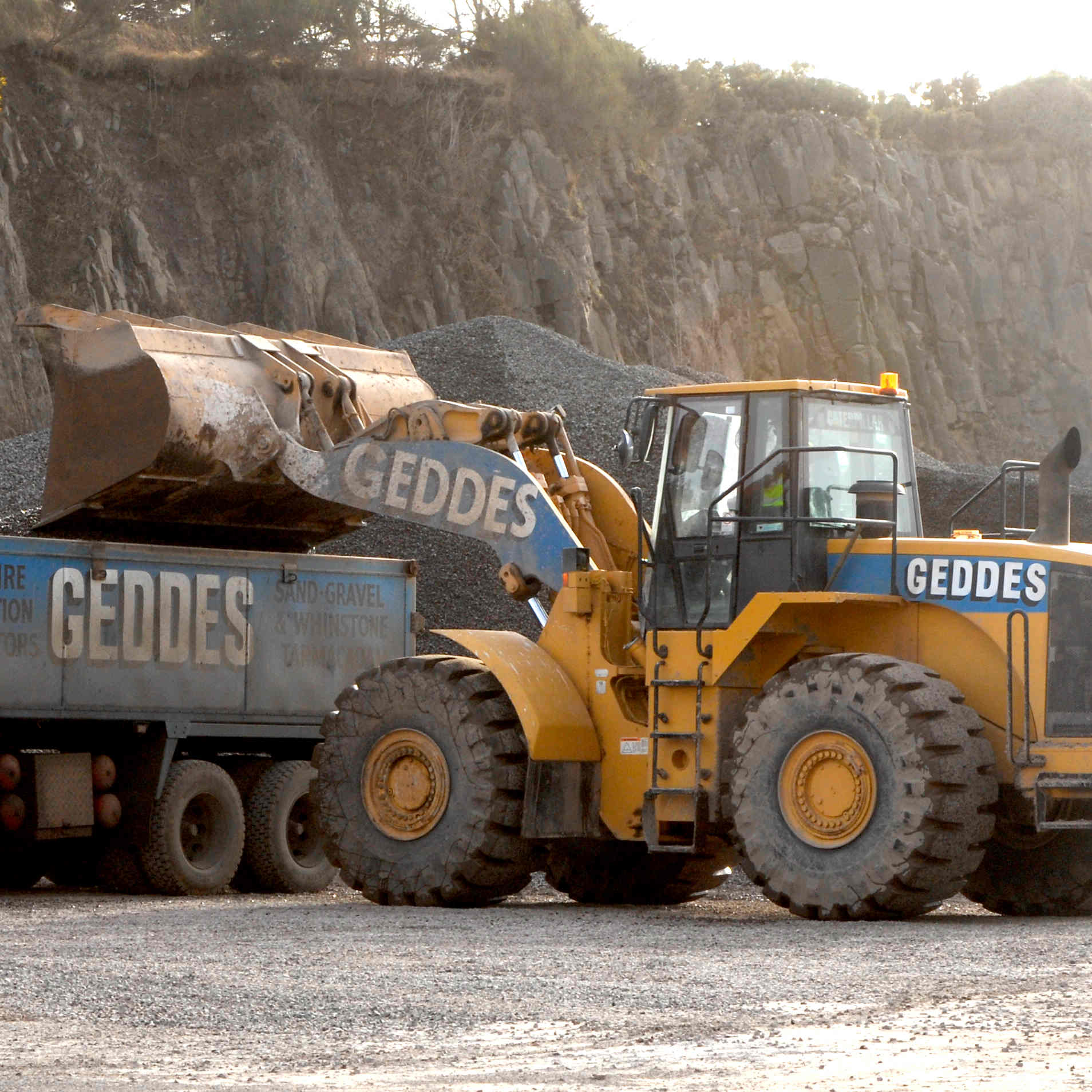 bulldozer clipart quarrying