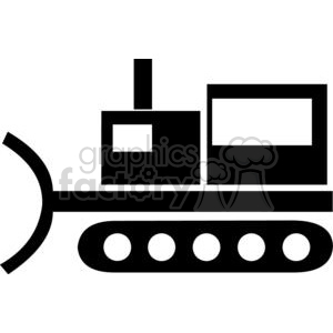Royalty free silhouettes vector. Bulldozer clipart silhouette
