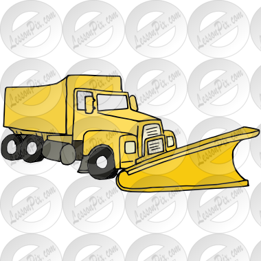 Bulldozer clipart snow plow. Picture for classroom therapy