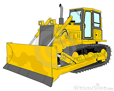 bulldozer clipart tractor caterpillar