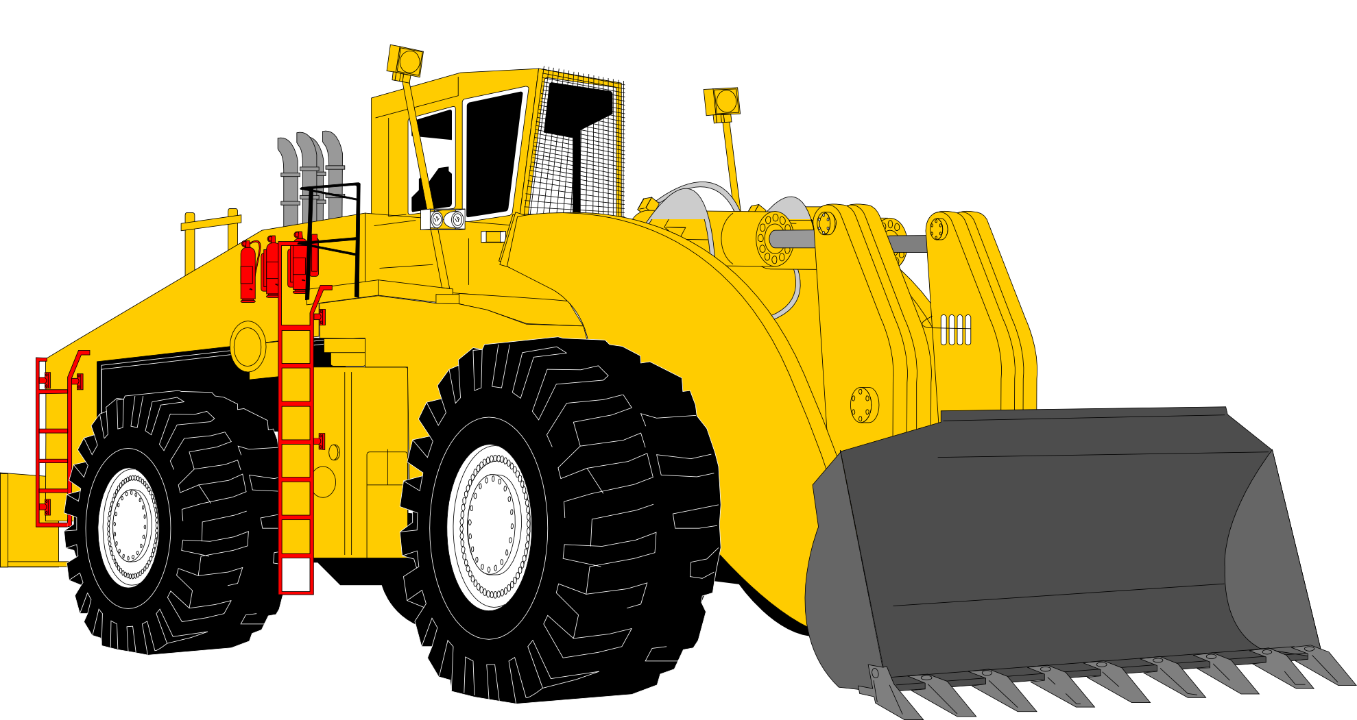 bulldozer clipart truck