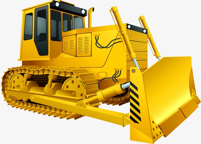 bulldozer clipart yellow bulldozer