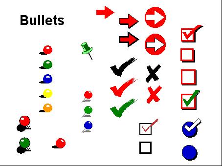 bullet clipart text