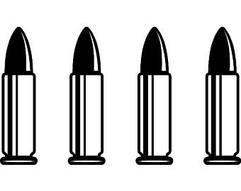 Ammunition etsy bullets weapon. Bullet clipart vector
