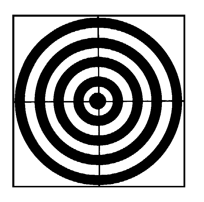 bullseye clipart black and white