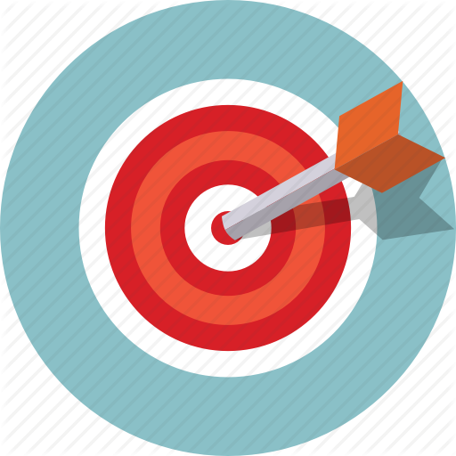 Bullseye clipart marketing. Background illustration 