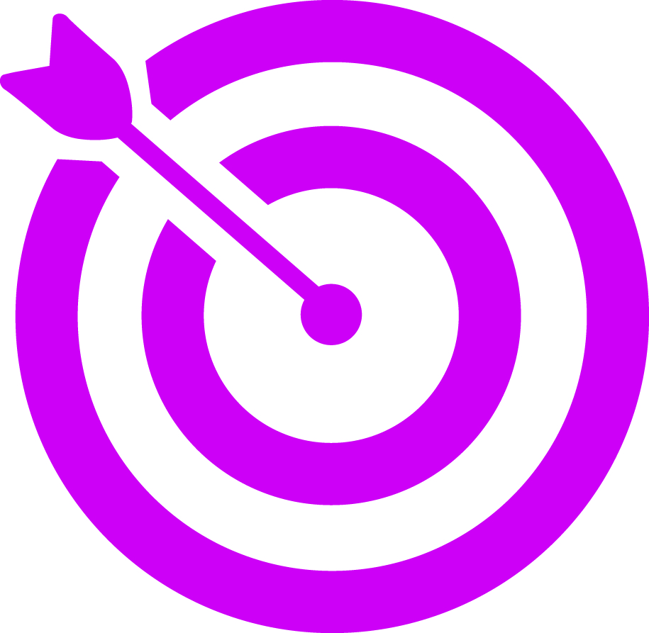 bullseye clipart purple
