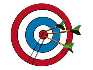 Bullseye clipart research objective. Reed college of media