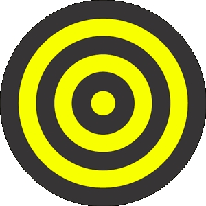 bullseye clipart yellow