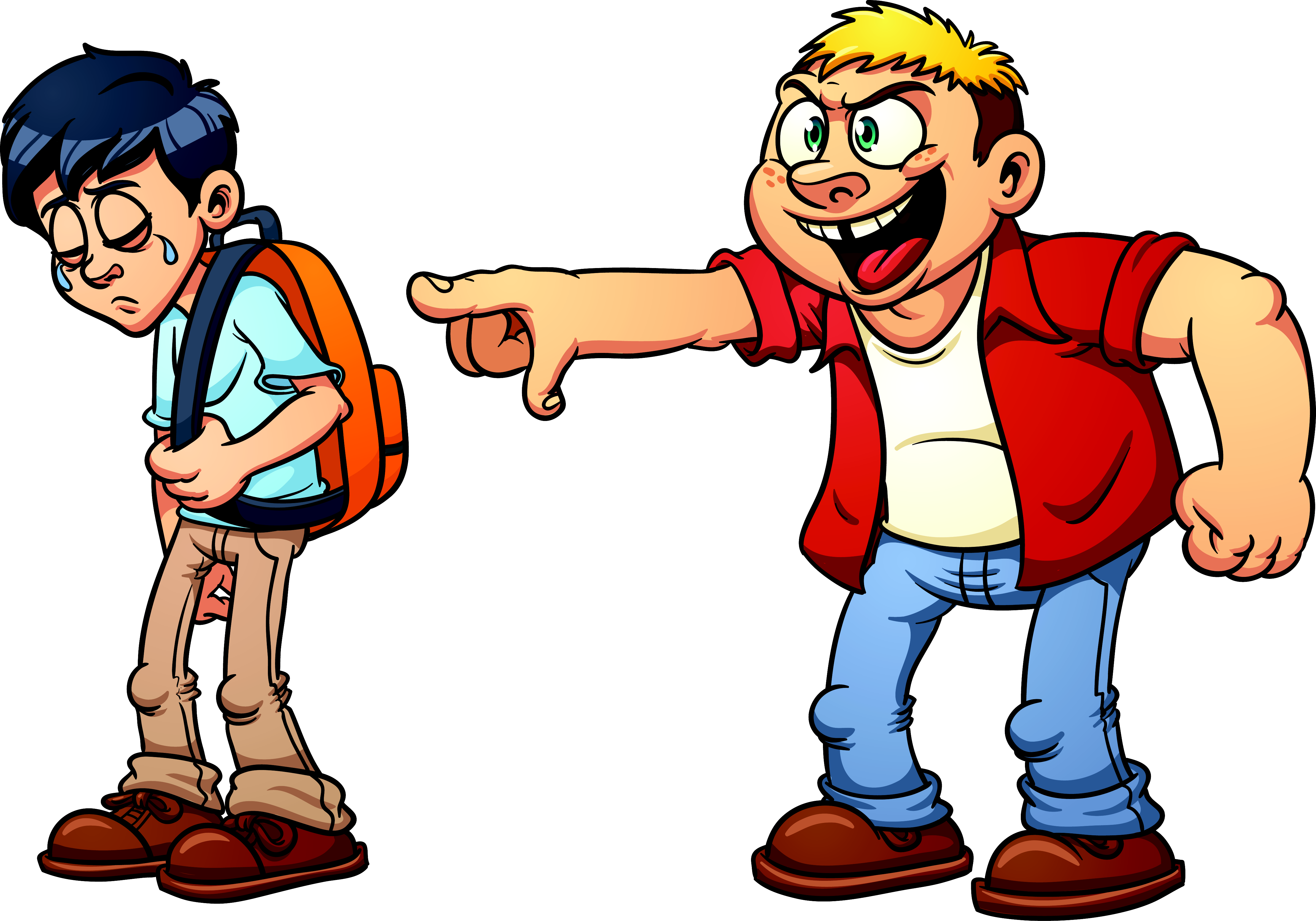 Yelling clipart mean person. Bully boy png transparent