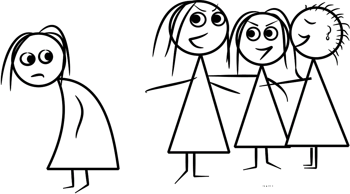 bully clipart social exclusion