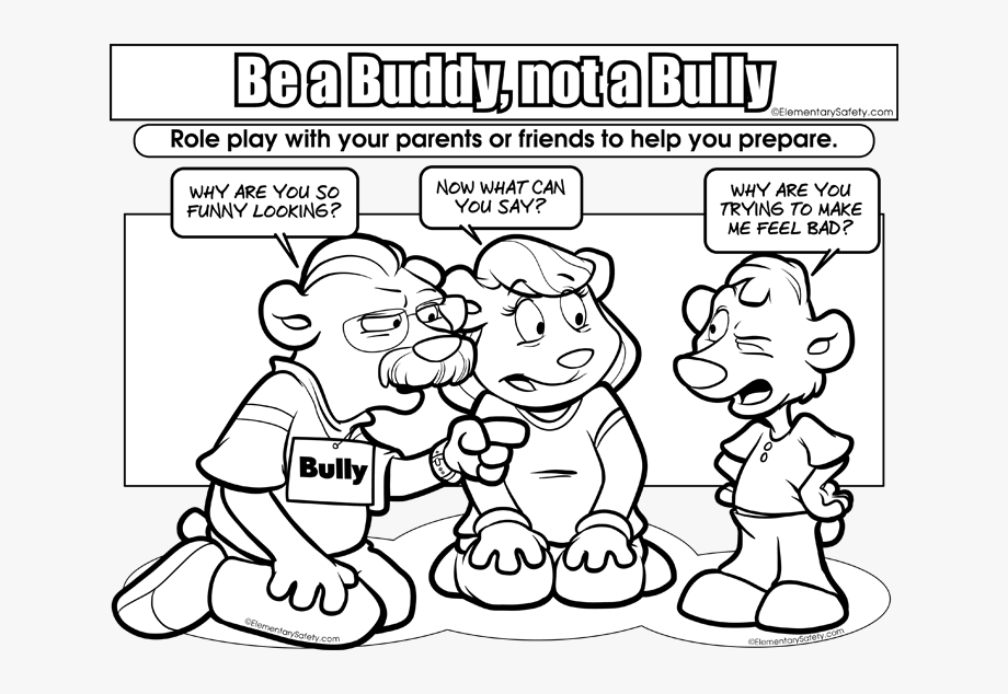Bullying Animals Clipart Black And White - bullying