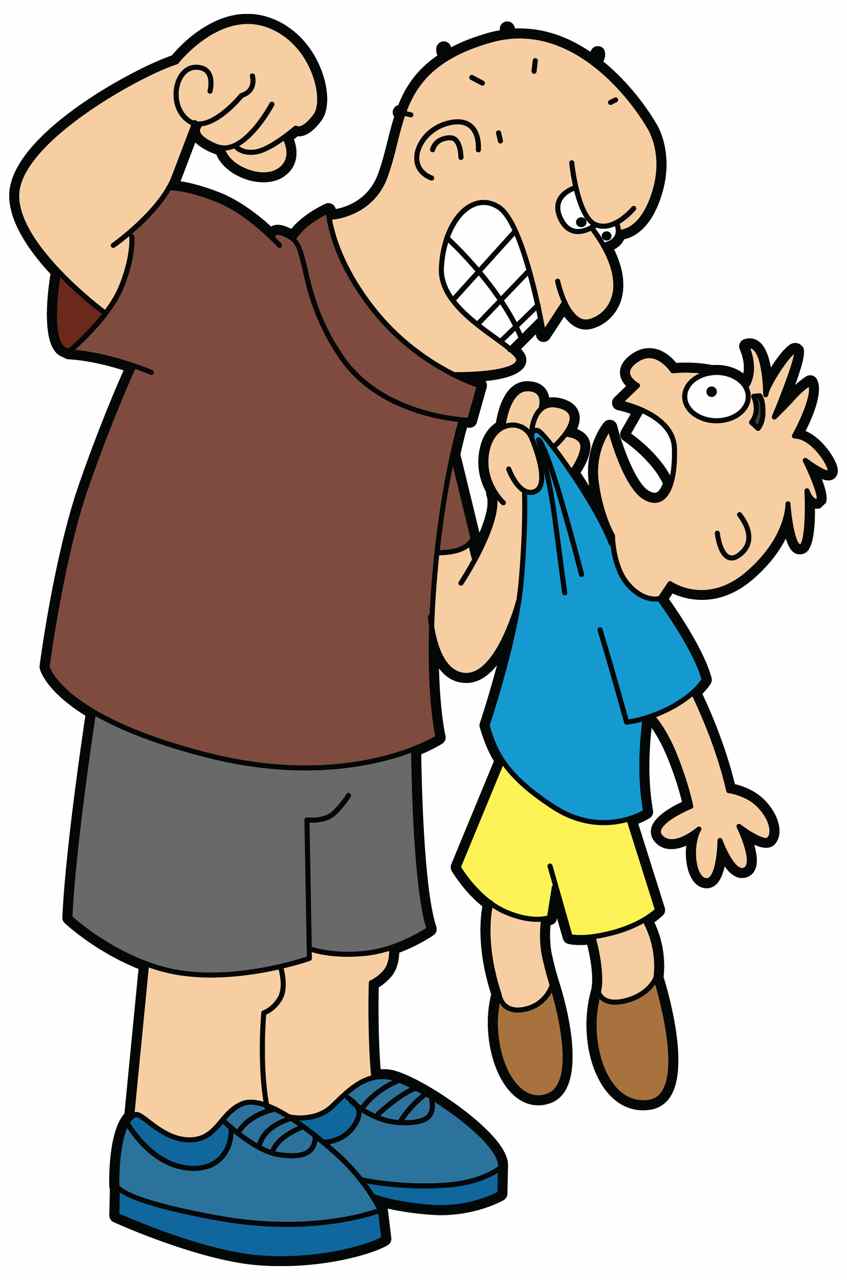 A boy with whole. Bully clipart social isolation