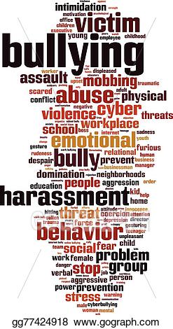 bullying clipart word