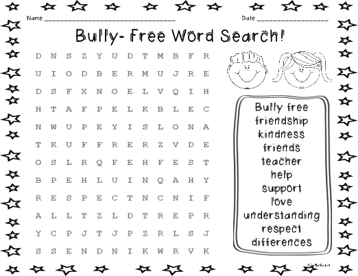 bullying clipart word