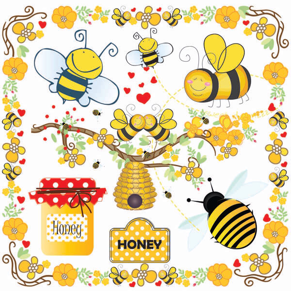 Bumblebee clipart banner. Bumble bee clip art