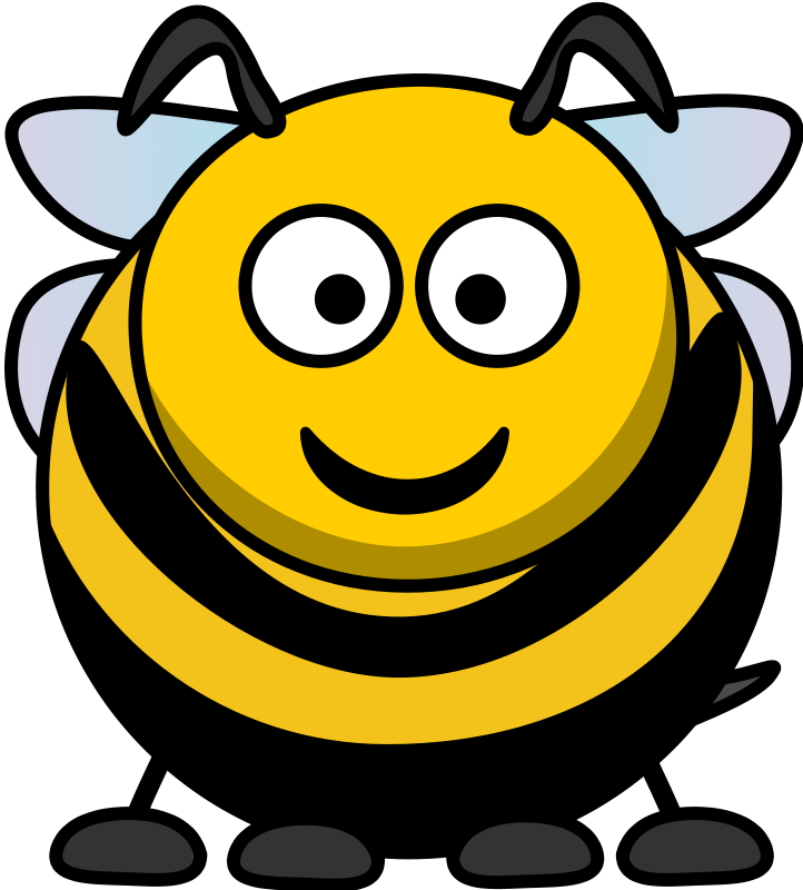 Free bumble bee cartoon. Bumblebee clipart face