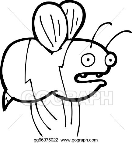 Bumblebee clipart head. Vector stock cartoon fat
