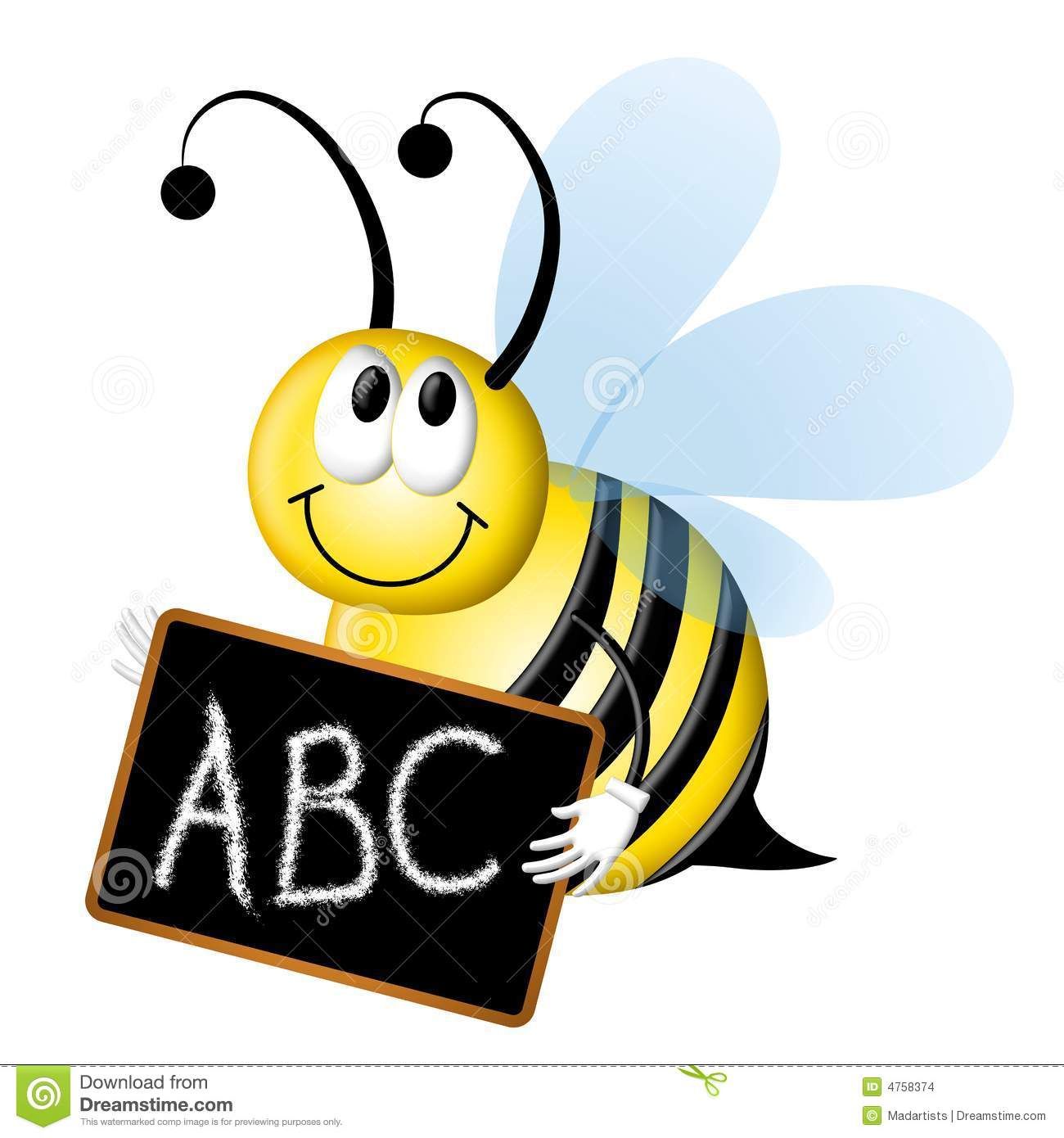 Bumblebee clipart spelling bee. Bumble clip art featuring