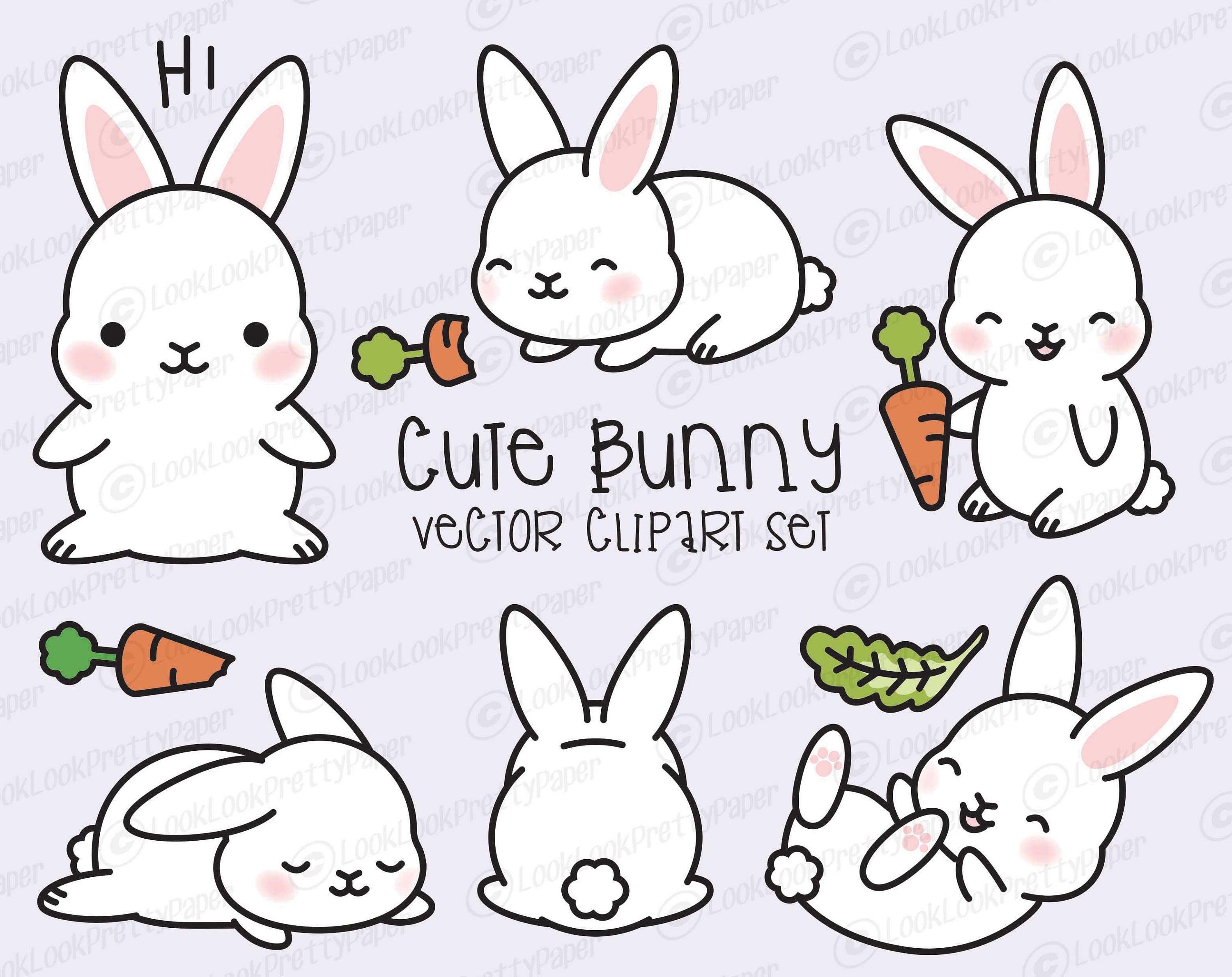 bunnies clipart adorable