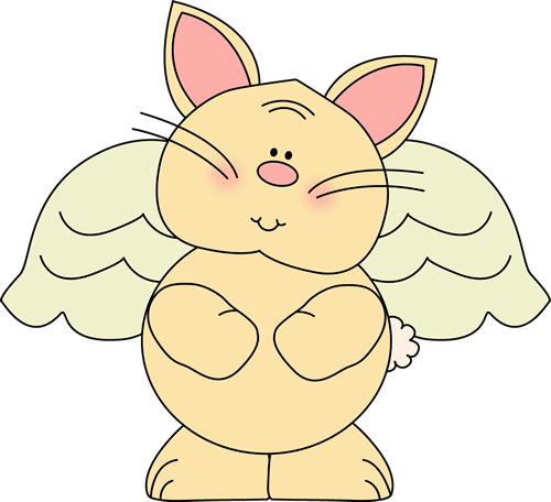 Bunnies clipart angel. Bunny pencil and in