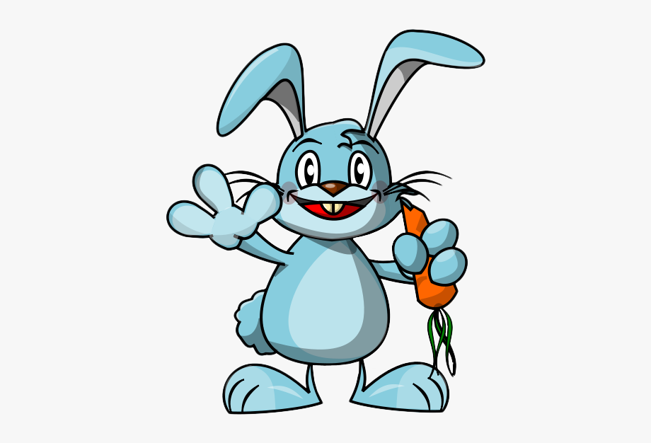 Bunnies clipart animated. Carrot blue easter bunny